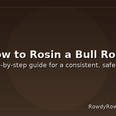 how to rosin a bull rope – step-by-step guide