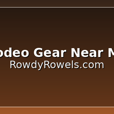 Rodeo Gear Near Me – Fast US Shipping & USA-Made Leather | Rowdy Rowels