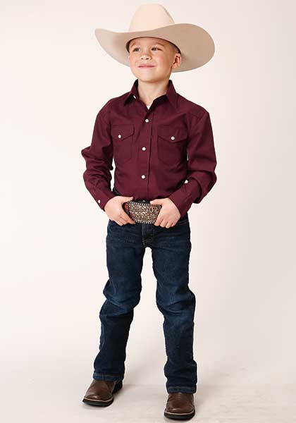 Casual Elegance: Boy's Western Style Shirt