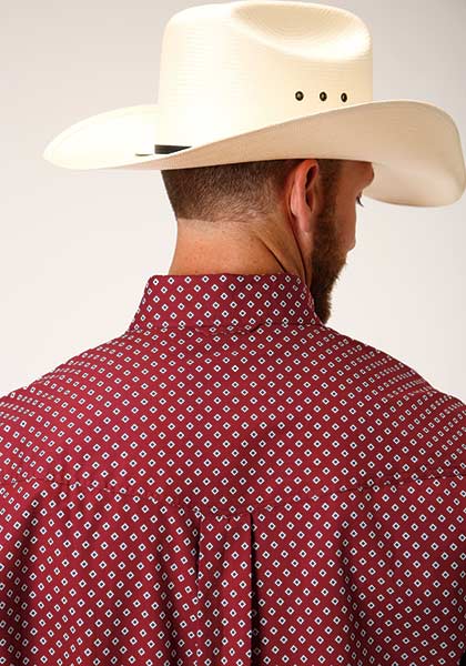Roper Mens L/S Shirt Amarillo Allover Print| Western Shirt