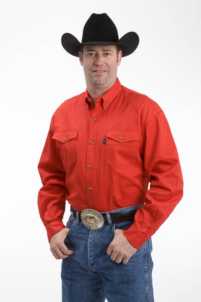 Mens L/S Shirt Solid Twill | Western Shirt