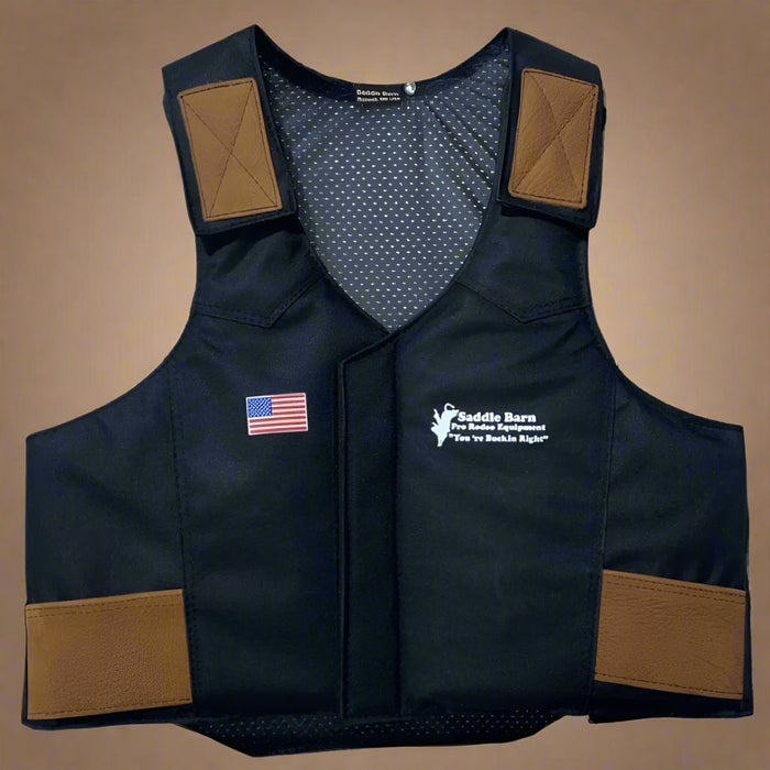 Black Cordura Pro Rodeo Protective Vest | Adult & Youth Sizes