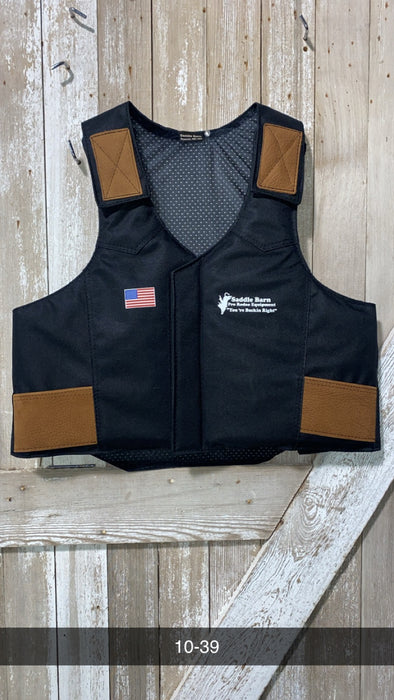 Black Cordura Pro Rodeo Protective Vest | Adult & Youth Sizes