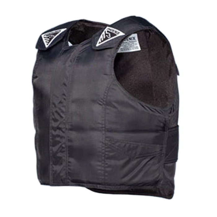 Adult Phoenix Bull Riding Protective Vest Pro Max 1000 – Cordura nylon rodeo vest with adjustable straps and washable padding
