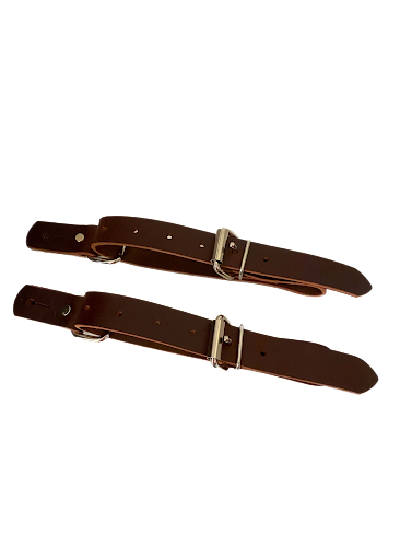 Adult Bull Riding Fold-Back Spur Straps By Rowdy Rowels