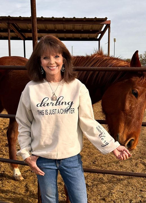 Darling This is Just the Chapter: Western Graphic Sweatshirt
