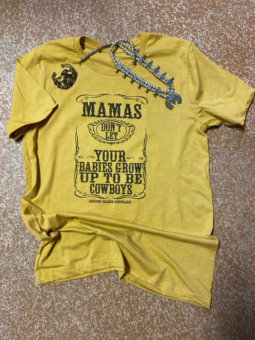 Don't Let Your Babies Grow Up to Be Cowboys tee l Rodeo Graphic Tee