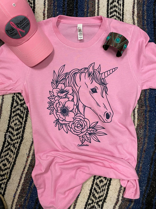 Cutiebelle Unicorn Western Graphic tee l Ranch l Unisex Jersey Short Sleeve Tee