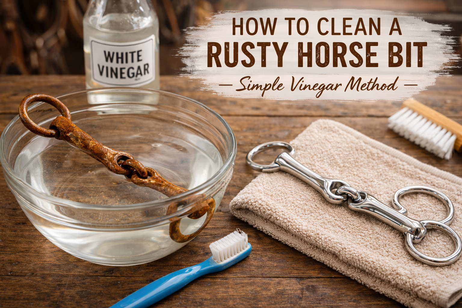 How to Clean a Rusty Horse Bit (The Right Way)