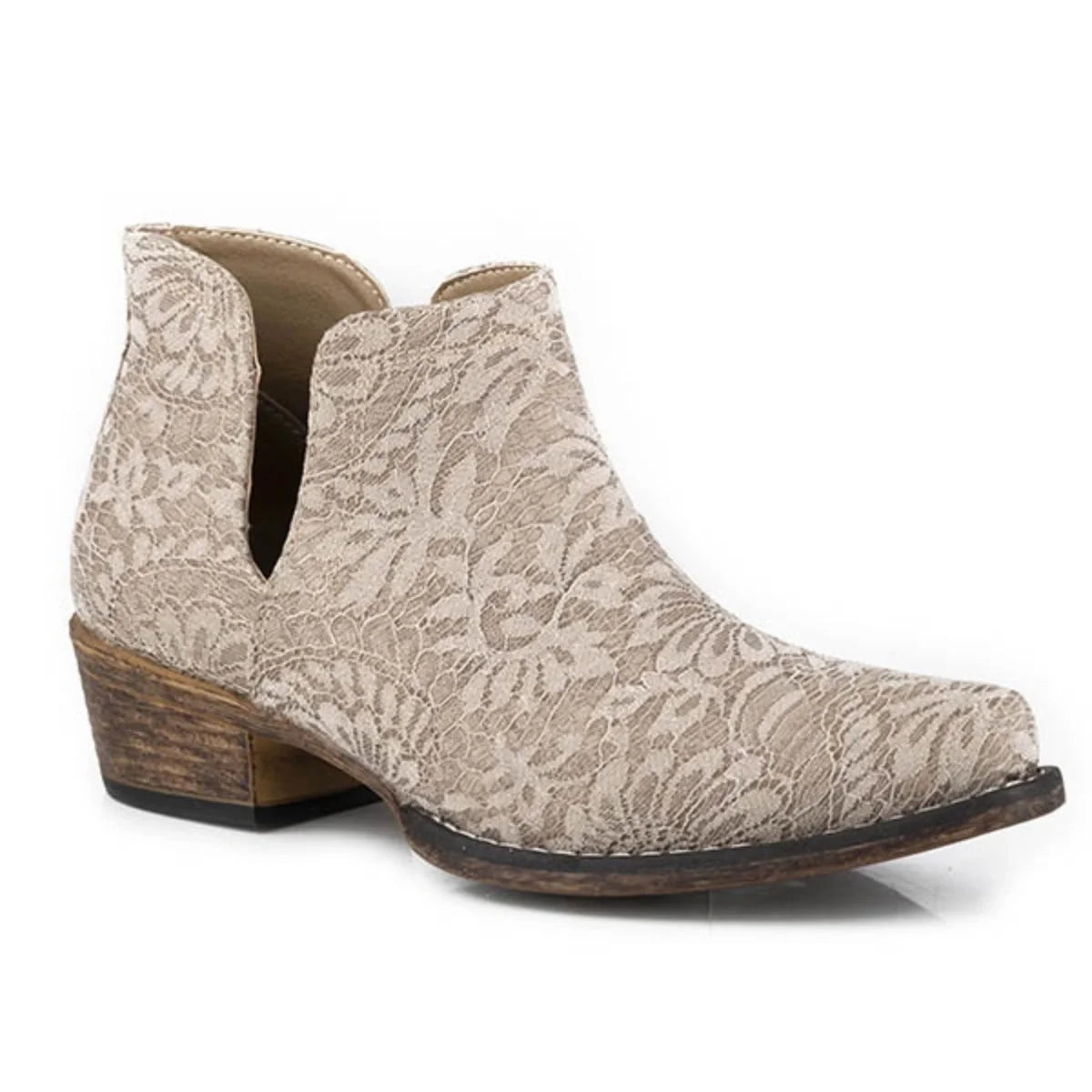 Roper Ava Lace (Tan) - Women's Cowgirl Boot — Rowdy Rowels