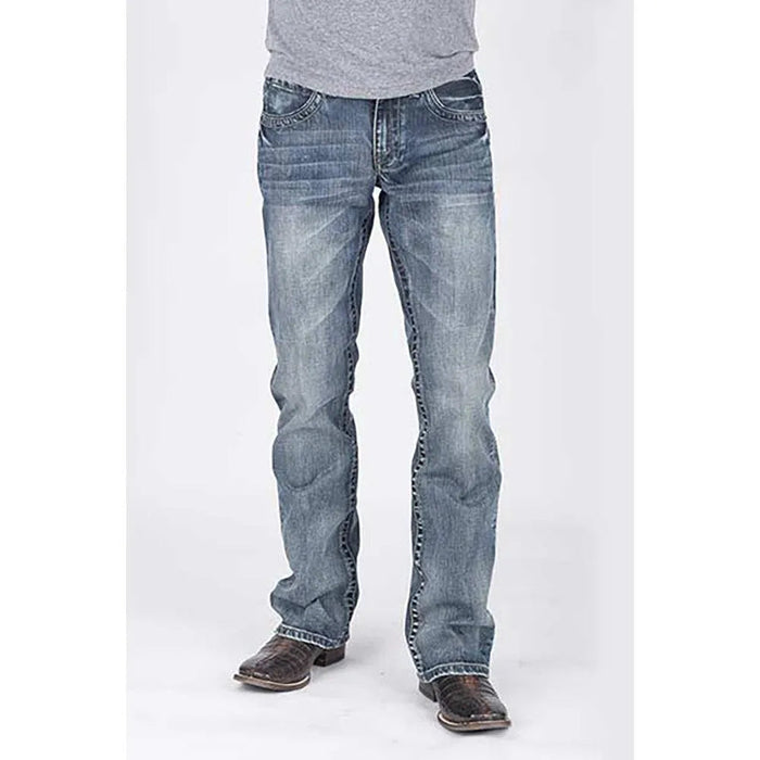 Tin Haul Guy's Jean (Medium Wash) - Men's Bootcut Jeans (Closeout)
