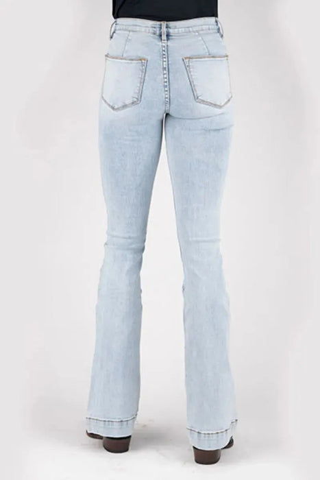 Stetson 921 High Waist Flare (Acid Wash) - Women's Jeans