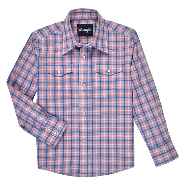 Blue/Red Plaid | Wrangler Boys