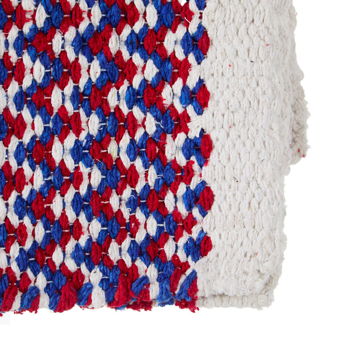 Mayatex Red White And Blue Double Weave 32x64 Acrylic Blend Saddle Blanket