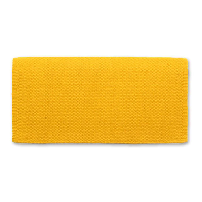 1314-36 San Juan Solid Yellow 36x34 New Zealand Wool Saddle Blanket
