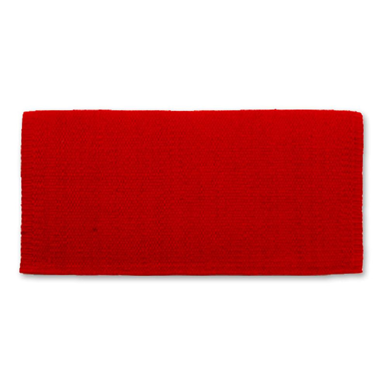1314C-28 San Juan Solid Red 38x34 New Zealand Wool Saddle Blanket