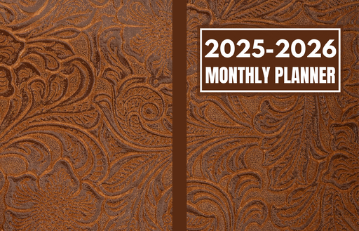2025–2026 Monthly Rodeo Planner with Western-Themed Cover