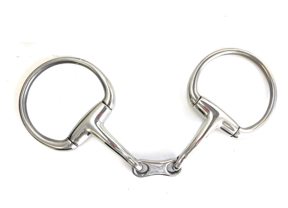 AJ Tack French Link Curved Eggbutt Snaffle Bit