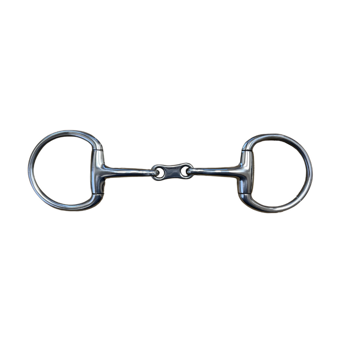 AJ Tack French Link Curved Eggbutt Snaffle Bit