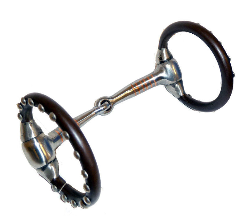 AJ Tack Silver Dot Sweet Iron Snaffle Miniature Horse Bit