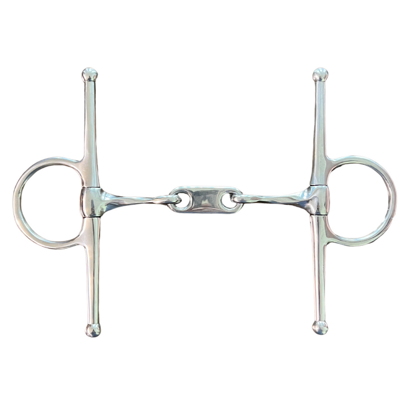 AJ Tack Twisted Stainless Steel Dr. Bristol Full Cheek Snaffle
