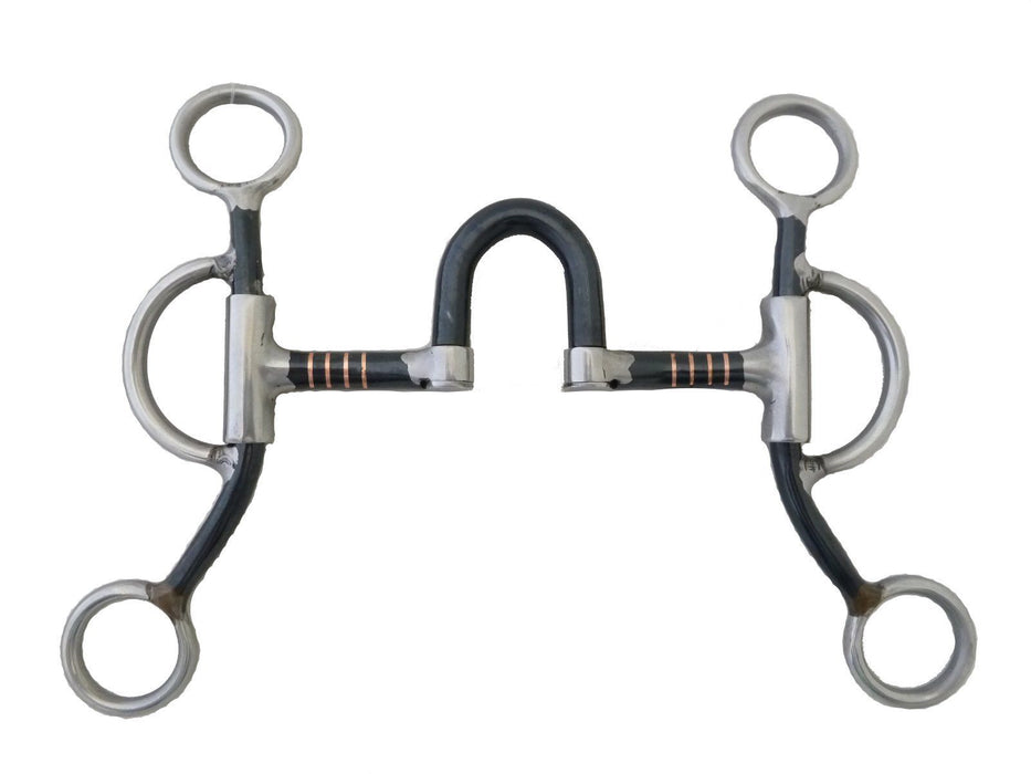 AJ Tack Double Rein Correction Short Shank Bit