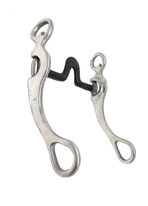 AJ Tack Aluminum Cheeks Swivel Port Spoon Bit