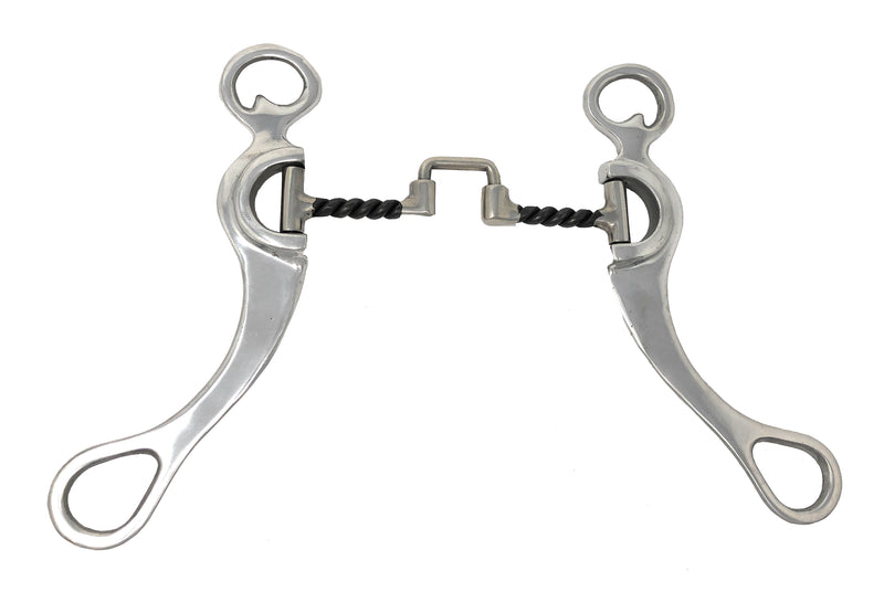 AJ Tack Aluminum Cheek Sweet Iron Square Twist Correction Bit