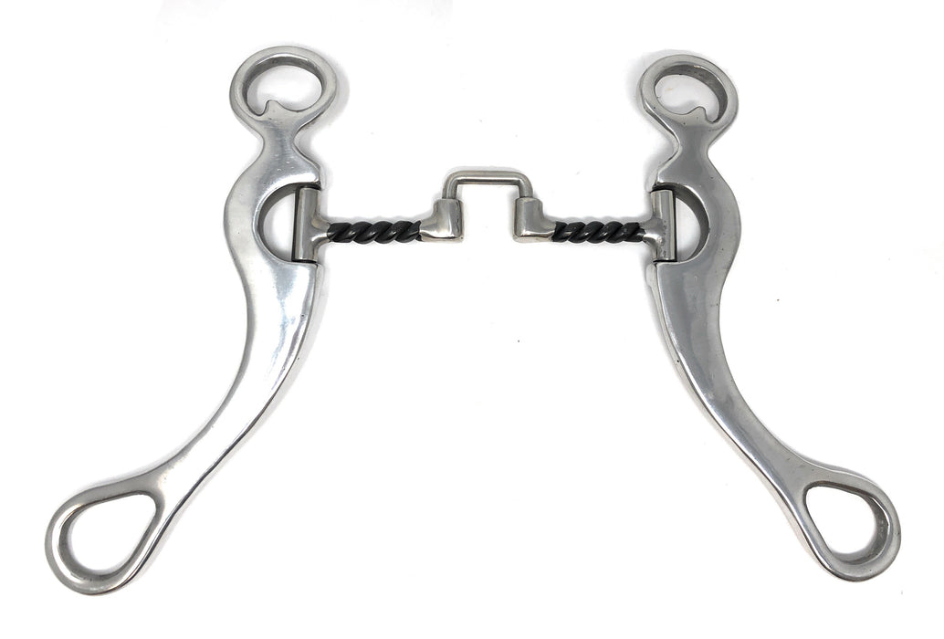 AJ Tack Aluminum Cheek Sweet Iron Square Twist Correction Bit