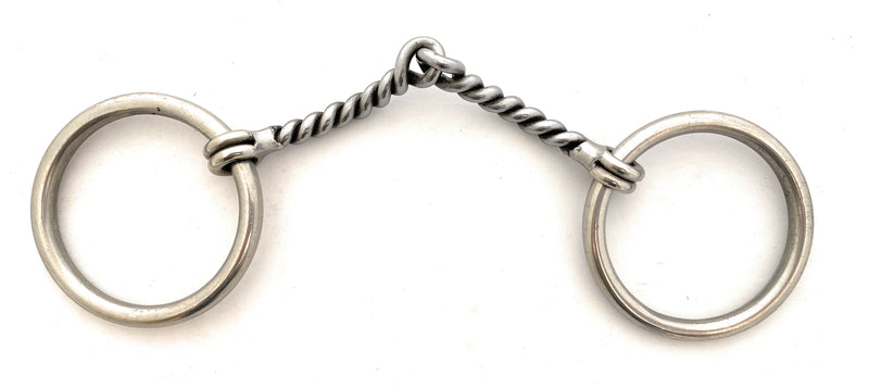 AJ Tack Sweet Iron Loose Ring Twisted Snaffle Bit
