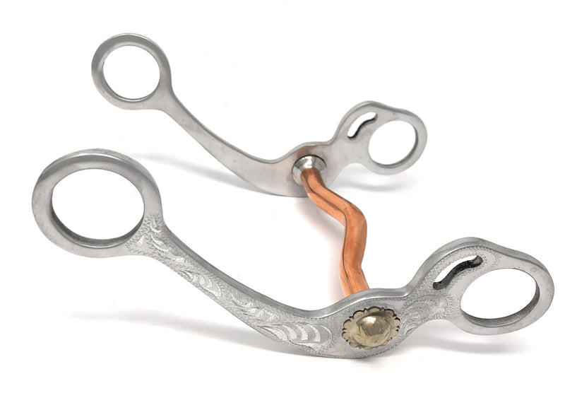 AJ Tack Copper Low Port Grazing Bit