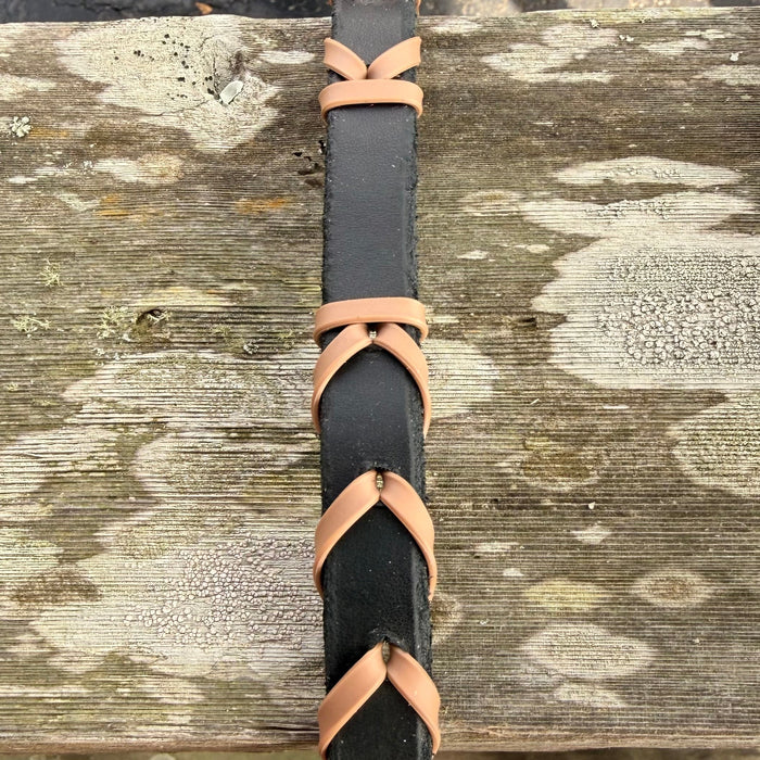 Leather Laced Barrel Reins
