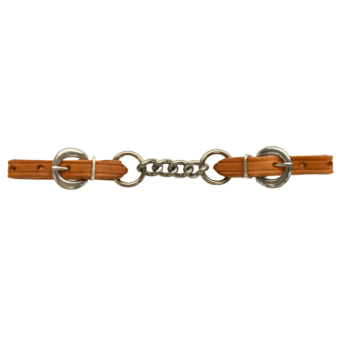 AJ Tack Harness Leather Curb Chain