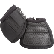 Classic Equine Flexion No-Turn Bell Boots in black with shock-absorbing center