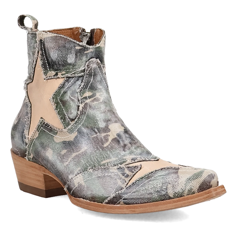 Dan Post Stardust - Women's Denim Cowgirl Booties