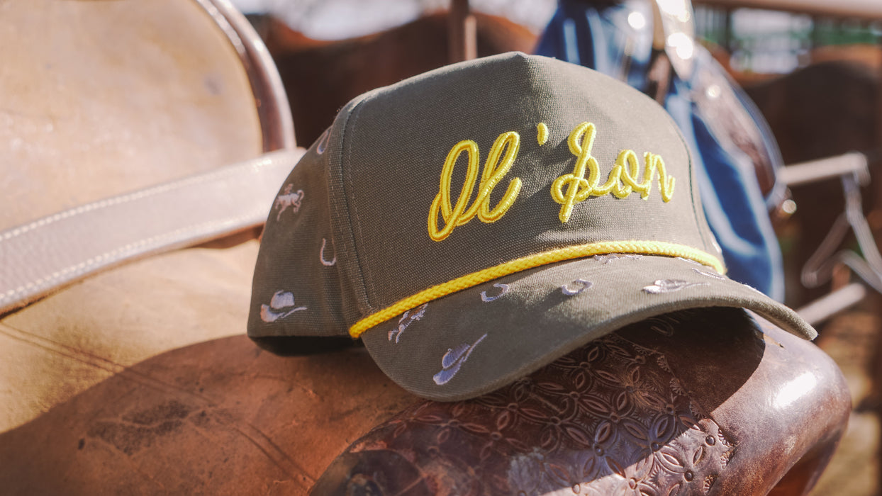Ol' Son Green & Gold Rope Cap