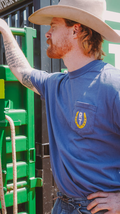 Rodeo Time Leaner Pocket T