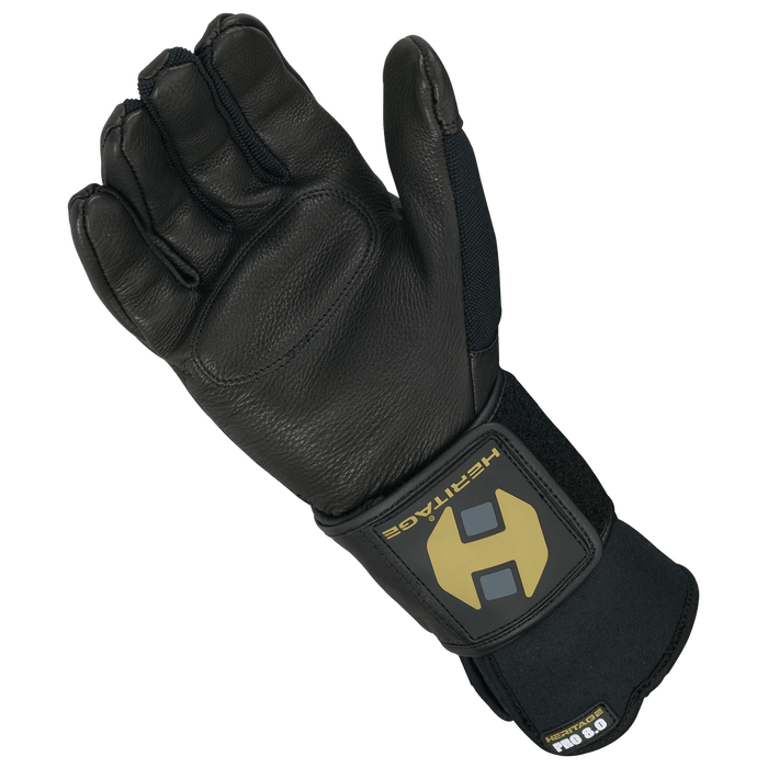 Heritage Pro 8.0 Bull Riding Glove | Leather, No-Tape Fit | Rowdy Rowels