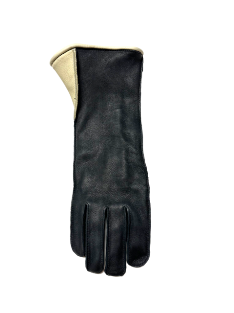 Rowdy Rowels Deerskin Leather Bull Riding Gloves – Long Cuff Outseam