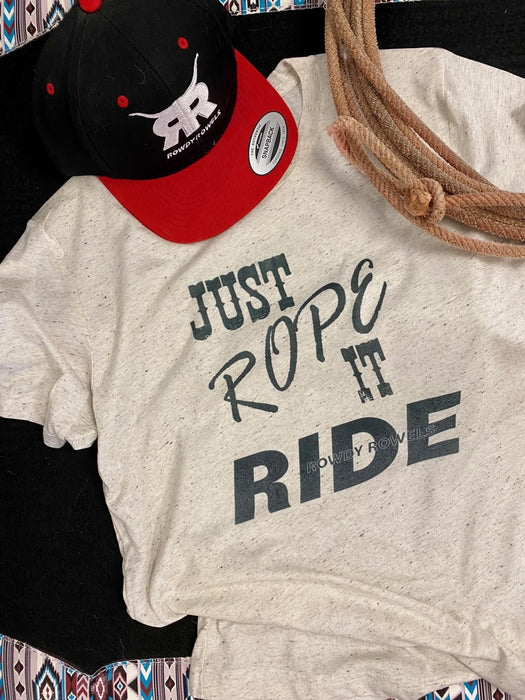 Just Rope It with Rowdy Rowels Western Graphic tee