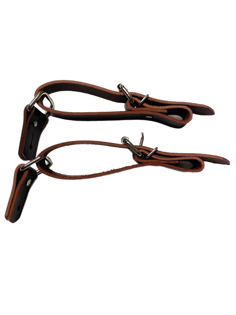 Adult Bull Riding Spur Straps – Latigo Leather Rough Stock Straps for Control | Rowdy Rowels