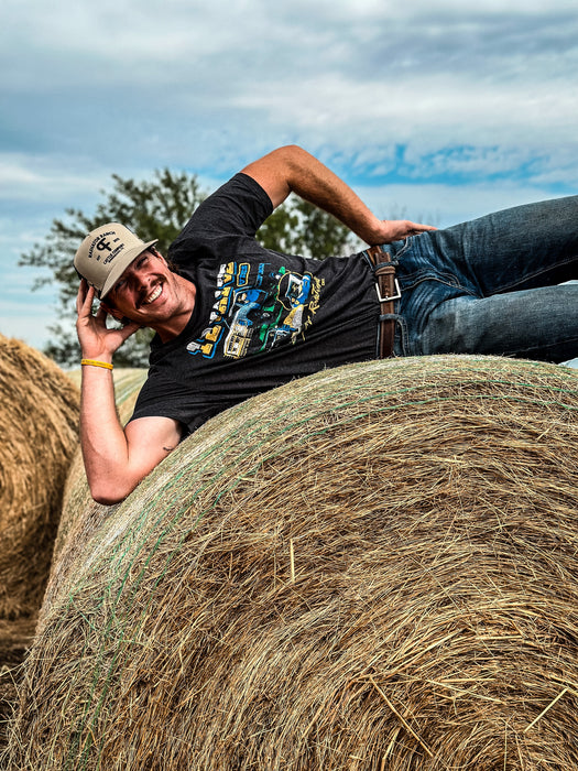 PF Brand Khaki/Black Striped Cap