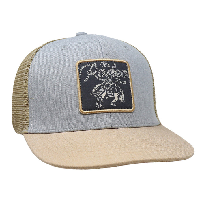 RT Bronc Patch Grey & Tan Meshback