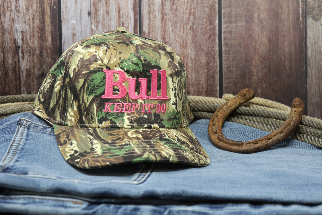 Pink Bull Bud Outdoorsman Cap
