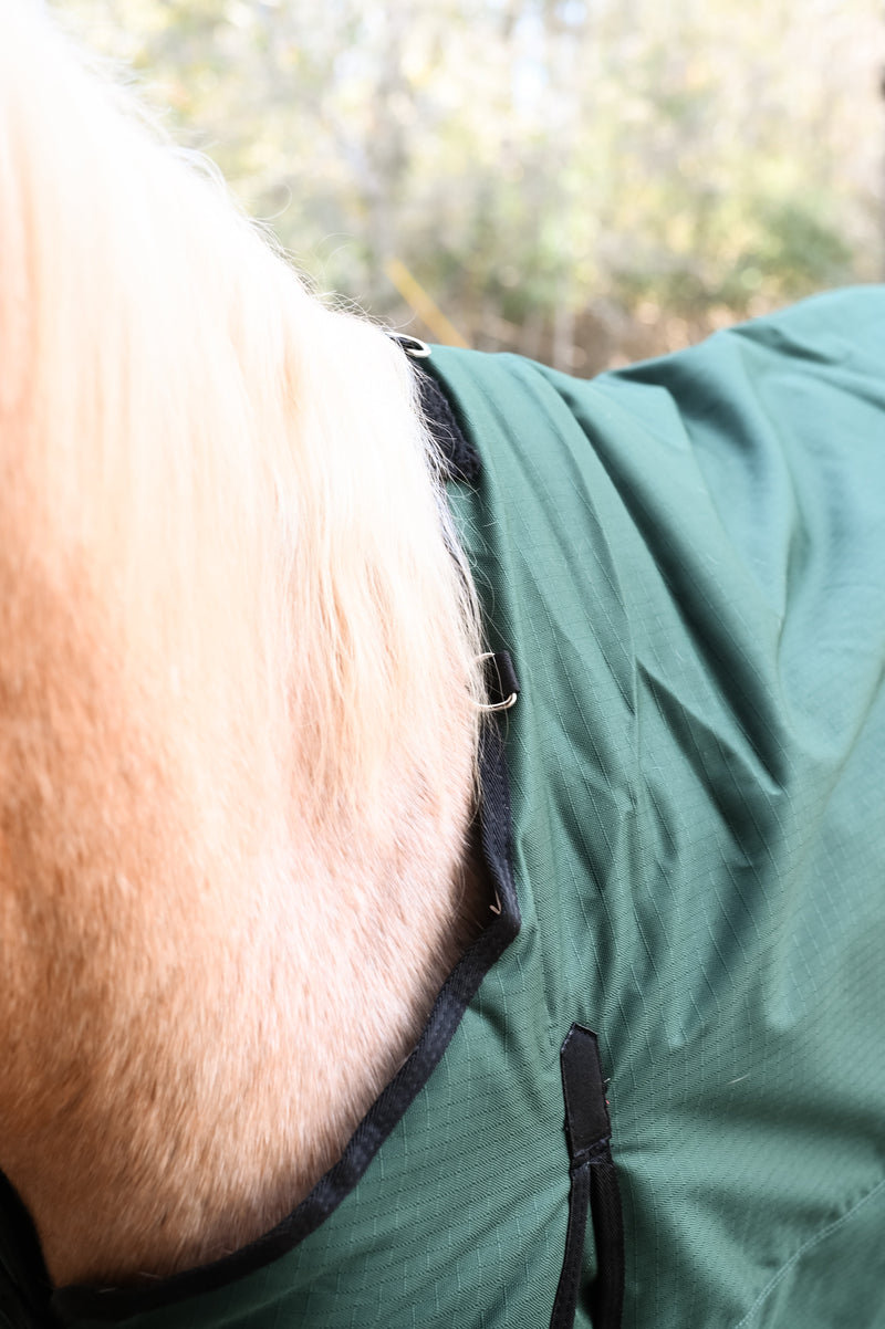AJ Tack 1200D Waterproof Turnout Horse Blanket 400g - Green