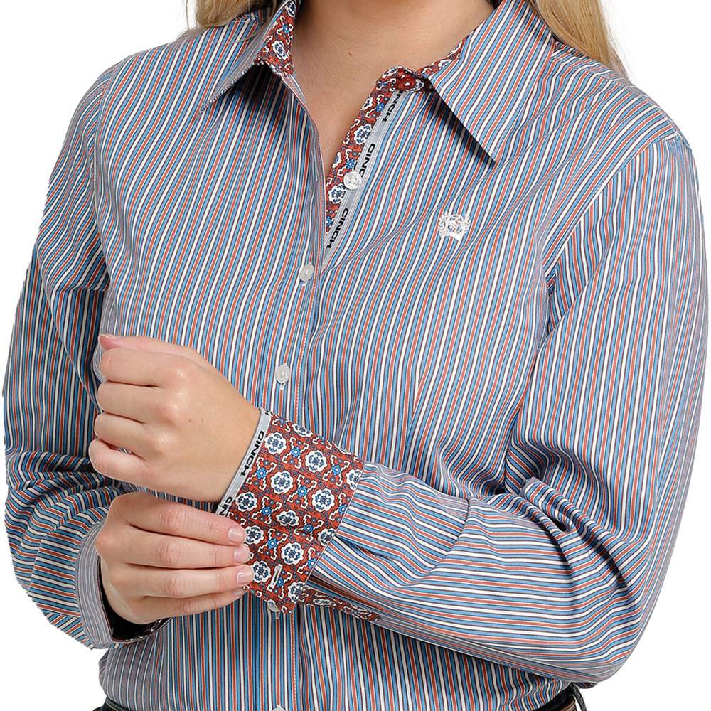 Blue Striped | Cinch Womens — Rowdy Rowels