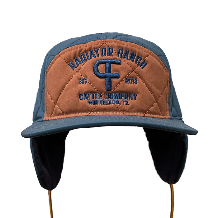 PF Brand Flap Cap Rust/Navy