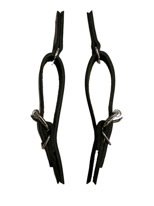 Adult & Junior Bull Riding Spur Straps – Black Latigo Leather Made in USA