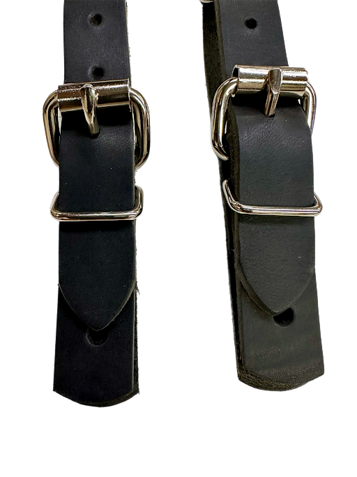 Elevate Your Rodeo Game with Our Leather Spur Straps - Made in the USA | Black