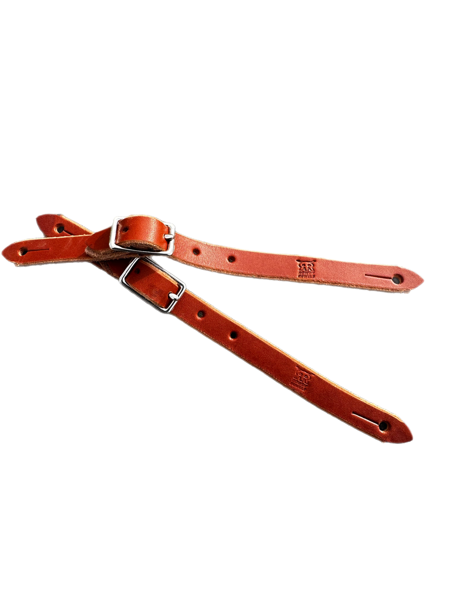 Rowdy Rowels Mutton Bustin’ Spur Straps – youth rodeo leather spur straps handmade USA